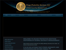 Tablet Screenshot of dragoprotectiveservices.com